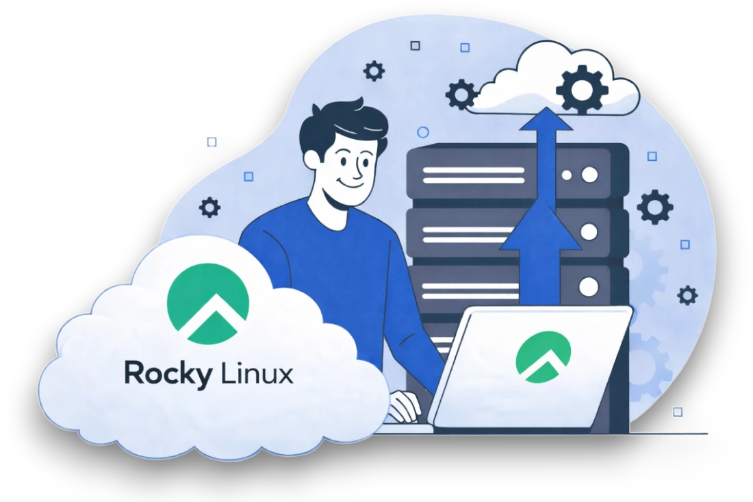 Rocky Linux Hosting Hero Image