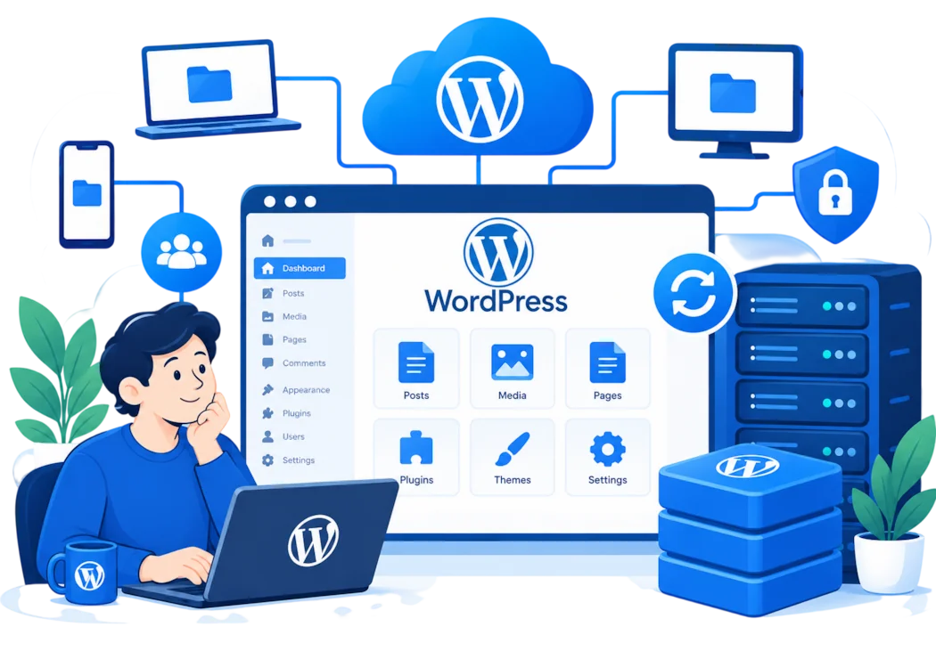 WordPress vps hosting india banner image